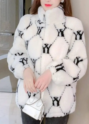 Зипка , худи на замке искусственный мех тедди 42-46  razg6220-1545rве