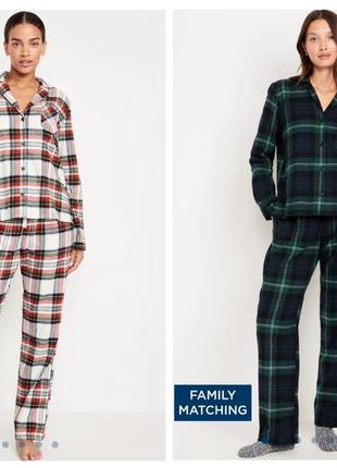 Пижама фланель клетка old navy