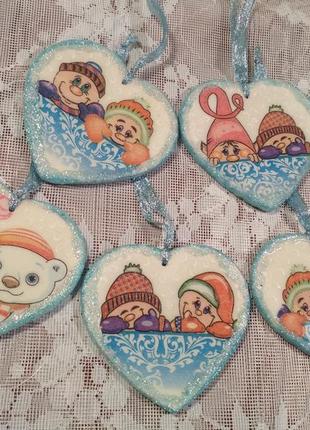 Набор елочных игрушек из 5 шт