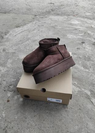 Ugg ultra mini platform brown premium