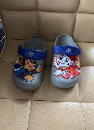 Кроксы оригинал crocs шлепанцы щенячий патруль кроссы шлепанца