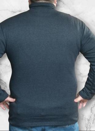 Батальная водолазка мужская серая 8xl , гольф мужской серый огромного размера 68р