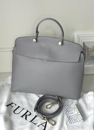 Сумка furla piper medium серая