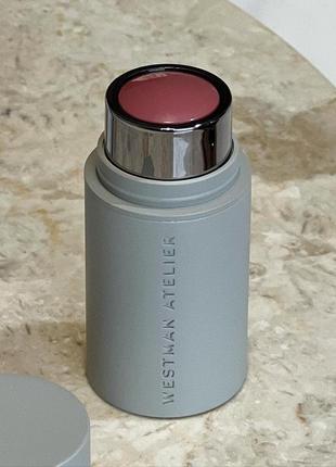 Westman atelier baby cheeks lip + cheek cream blush stick кремовые румяна в стоке оттенок petal