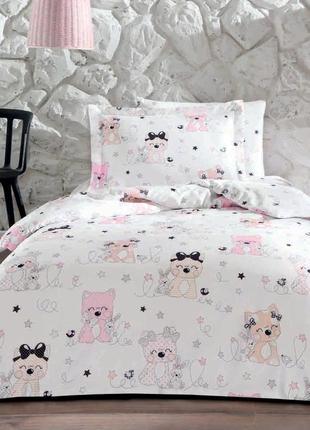 Підліткова постільна білизна tivolyo home sweet maltese делюксатин полуторний