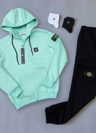 Костюм stone island зима унісекс