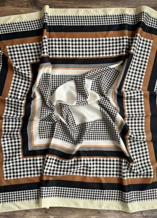 Шелковый платок в стиле shein платина платок на шею на сумку шелк армани 90x90