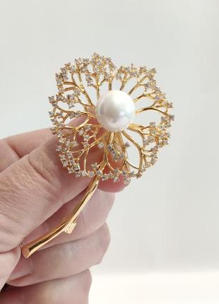 Брошь одуванчик