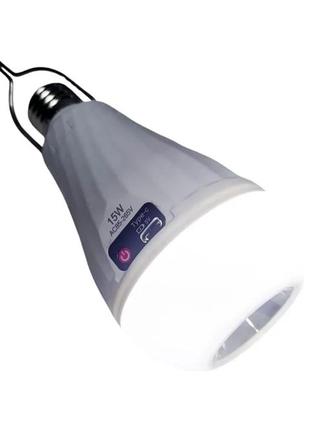 Лампочка – ліхтарик із акумуляторами 2×18650 z-726 цоколь e27 type c