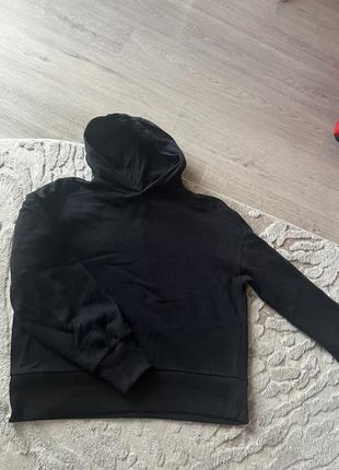 Черное базовое худи от zara зара