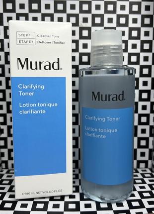 Очищуючий тонік для обличчя  murad clarifying toner 180 мл
