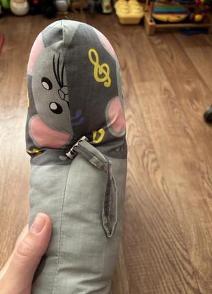 Подушка для новорожденных ортопедическая с бортиками для сна