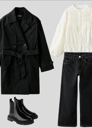 Новинка 2024! в наличии. очень стильный тренч/плащ zara/зара.