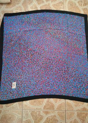Шикарный шелковый платок винтаж оригинал yves saint laurent