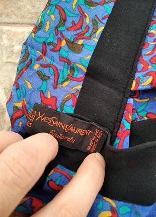 Шикарный шелковый платок винтаж оригинал yves saint laurent