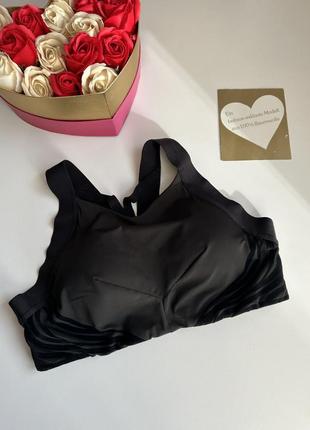 Актуальний спортивний топ з чашками колір темний шоколад 💙💛