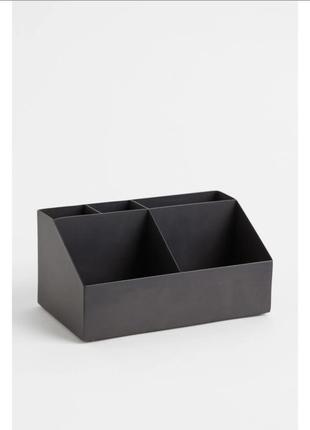 Металевий контейнер для косметики, антрацитово-сірий | h&m home