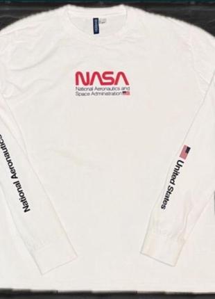 Кофта, реглан, лонгслів nasa usa. розмір l. стан нової! h&m.