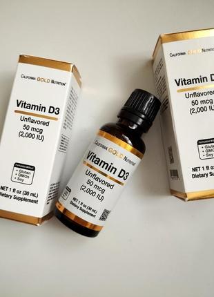 Вітамін d3 від California Gold Nutrition, 2000 мо