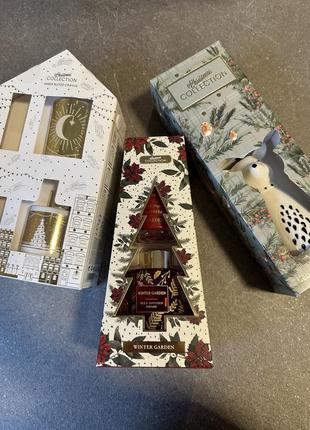 Подарок на новый ч, набор подарочный, арома свечи и аромадиффузор