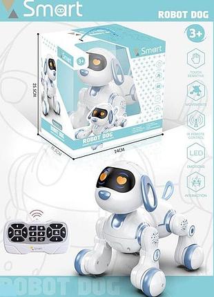 Собачка на радиоуправлении 6601(12) звук, подсветка, от аккумулятора, несколько режимов, реагирует на прикосновение, в коробке