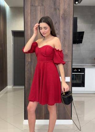 Женское люрексовое мини платье платья с чашечками с короткими рукавами