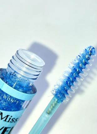 Тушь с блестками флюид цветная для ресницы фотосессии синяя бльсточки брасматик...