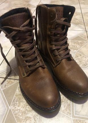 Ботинки замок/шнуровка