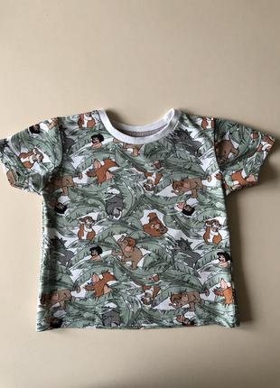 Футболка мауглі книга джунглів футболка з листям