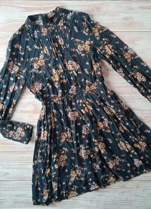 Платье миди в цветочный принт, размер 44