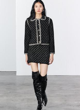 Кардиган жакет женский черный zara new