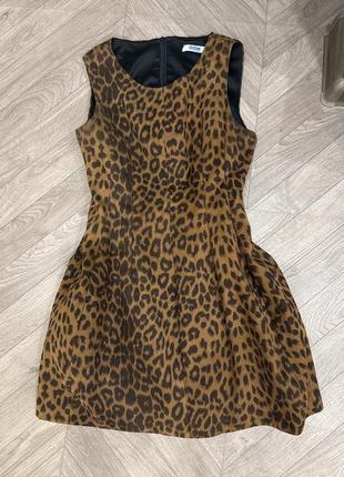 Платье леопард