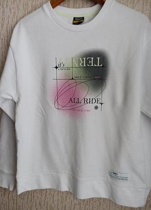 Белый свитшот джемпер хлопок р 44 termit