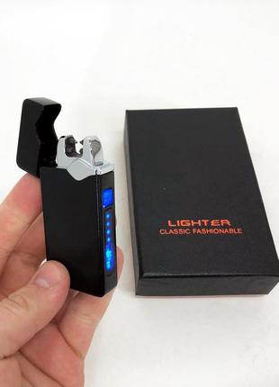 Електроімпульсна запальничка usb 315, акумуляторна запальничка подарункова, вітрозахисна запальничка