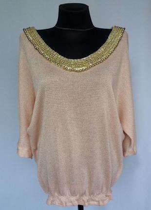 Суперціна. гарна кофточка, пудра. нова, р-ри 42-52