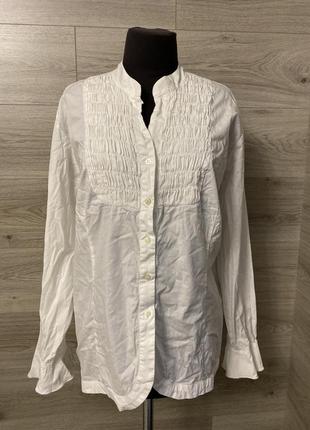 Гарна сорочка котон біла 22  5 хл