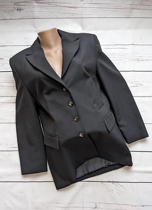 Черный пиджак, базовый жакет от charmant