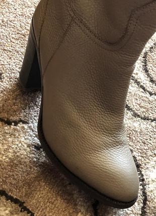 Кожаные сапоги 38