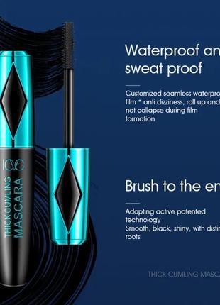 Тушь для ресниц icvc бешеный объем thick cumling mascara