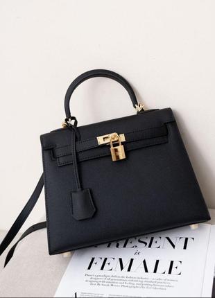 Кожанная сумка в стиле hermes kelly 25