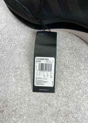 Adidas y-3 yohji yamamoto s-gendo run black кроссовки оригинал9 фото