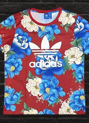 Футболка adidas chita roses. розмір s. нова! нова колекція! оригінал