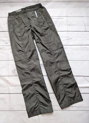 Зеленые прямые,широкие карго брюки,баллоны от cinoue