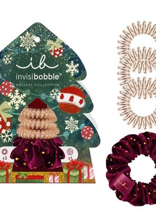 Новогодние наборы резинок invisibobble