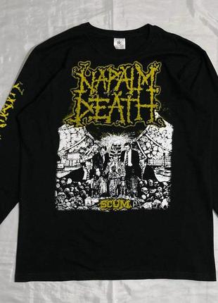 Лонгслів  мерч napalm death - scum метал рок slipknot slayer type o korn metallica