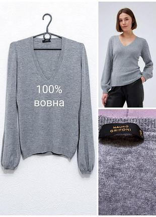 Светр джемпер macro grifoni puff sleeve