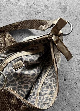 Guess womens vintage y2k logo shoulder bag beige gray spacious monogram женская,...