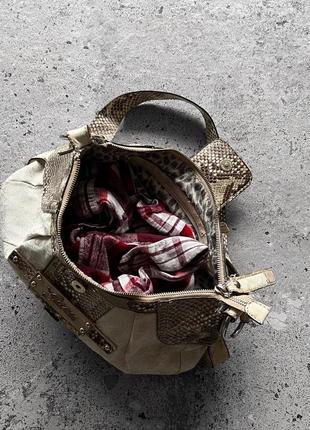 Guess womens vintage y2k logo shoulder bag beige gray spacious monogram женская,...