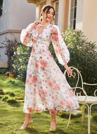 Роскошное платье из органзы shein