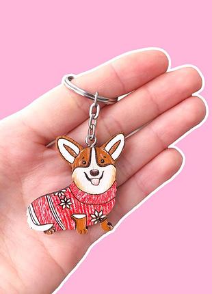 Брелок одинарний коргі
